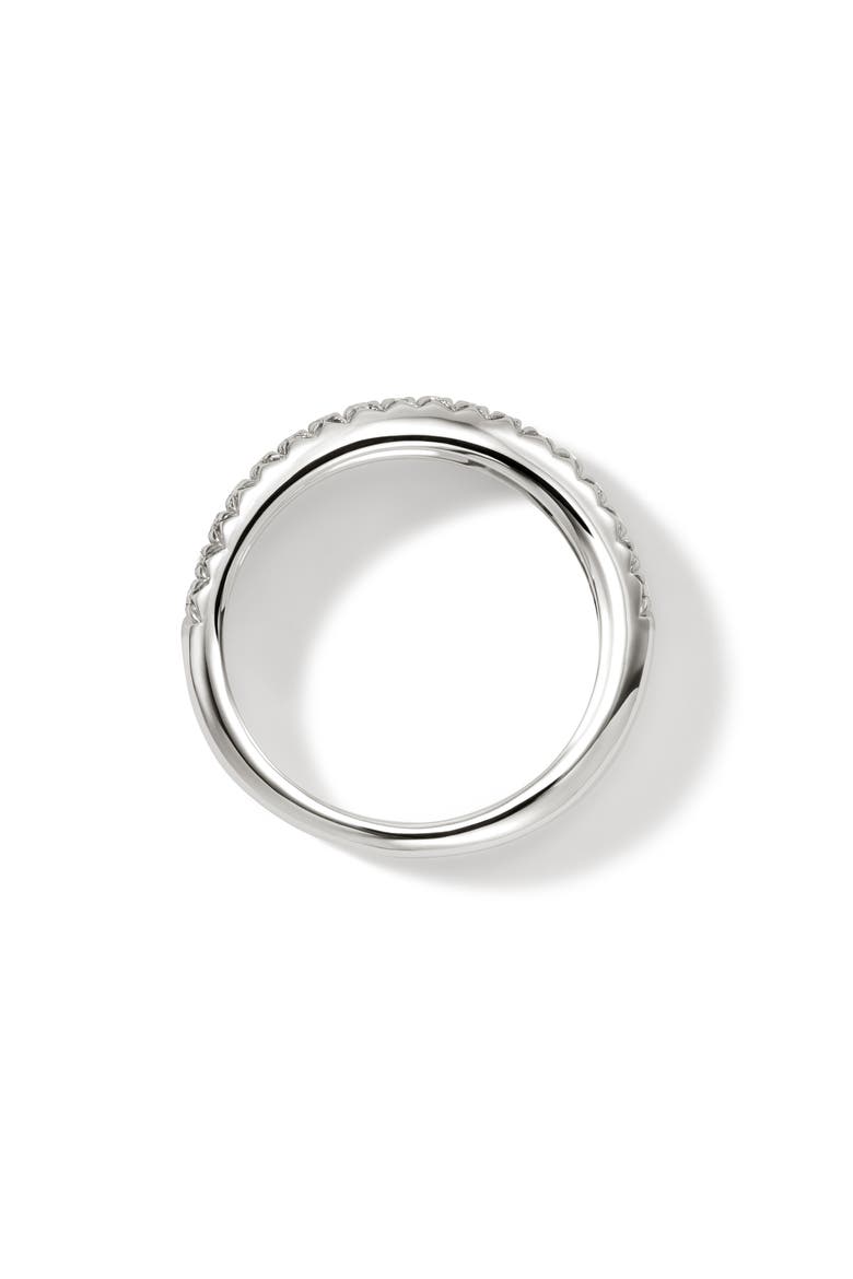 Surf Pavé Diamond Band Ring, Alternate, color, SILVER