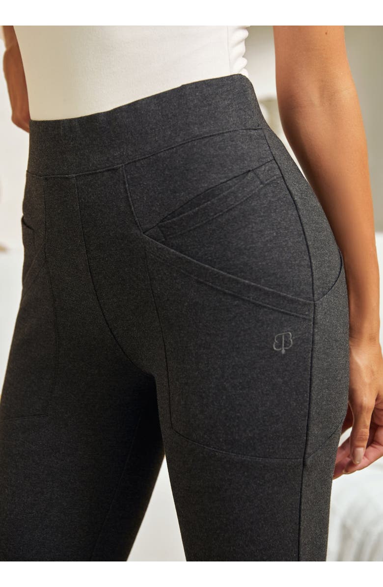 Betabrand Journey DPYP Dress Pant Yoga Pant Bootcut, Alternate, color, Charcoal