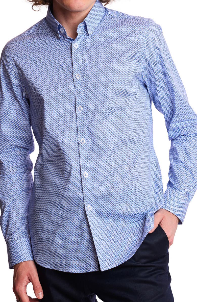 PAISLEY & GRAY Brian Stretch Cotton Button-Down Shirt, Main, color,