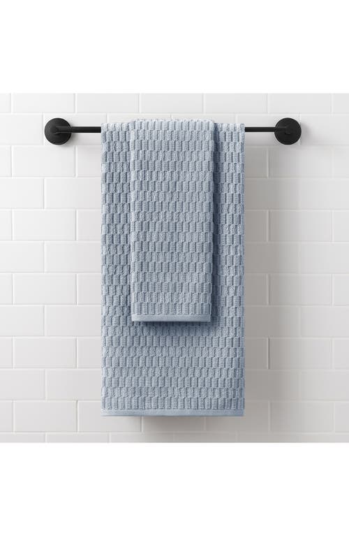 Dkny Metro Tile 4-piece Bath & Hand Towel Set In Blue
