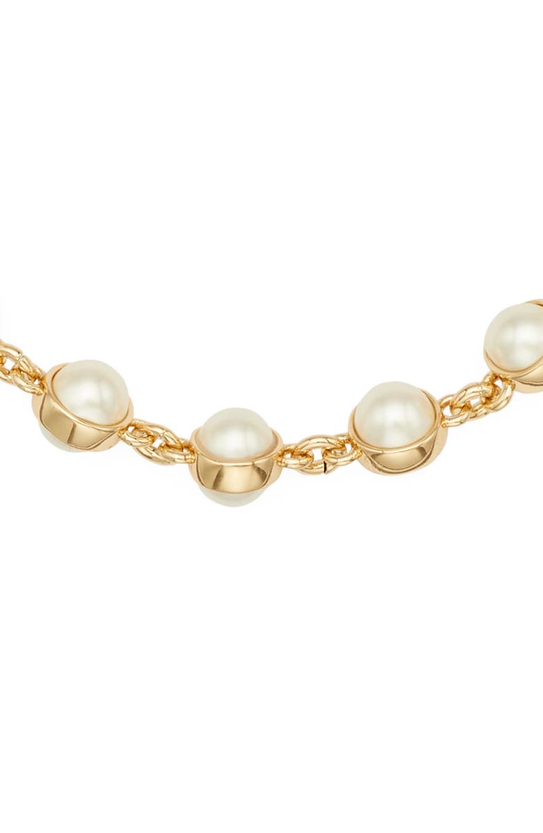 Tory Burch Moondance Faux Pearl Bracelet, Alternate, color, 