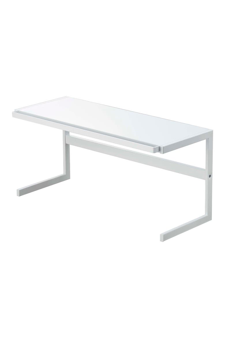 Expandable Countertop Shelf, Main, color, WHITE