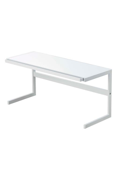 Yamazaki Expandable Countertop Shelf In White