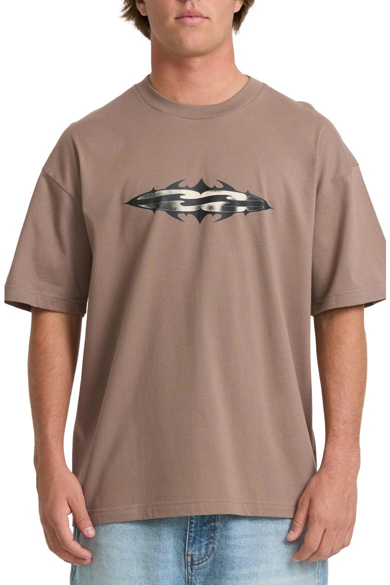 Immortal Diamonds Oversize Cotton Graphic T-Shirt, Main, color, STONE