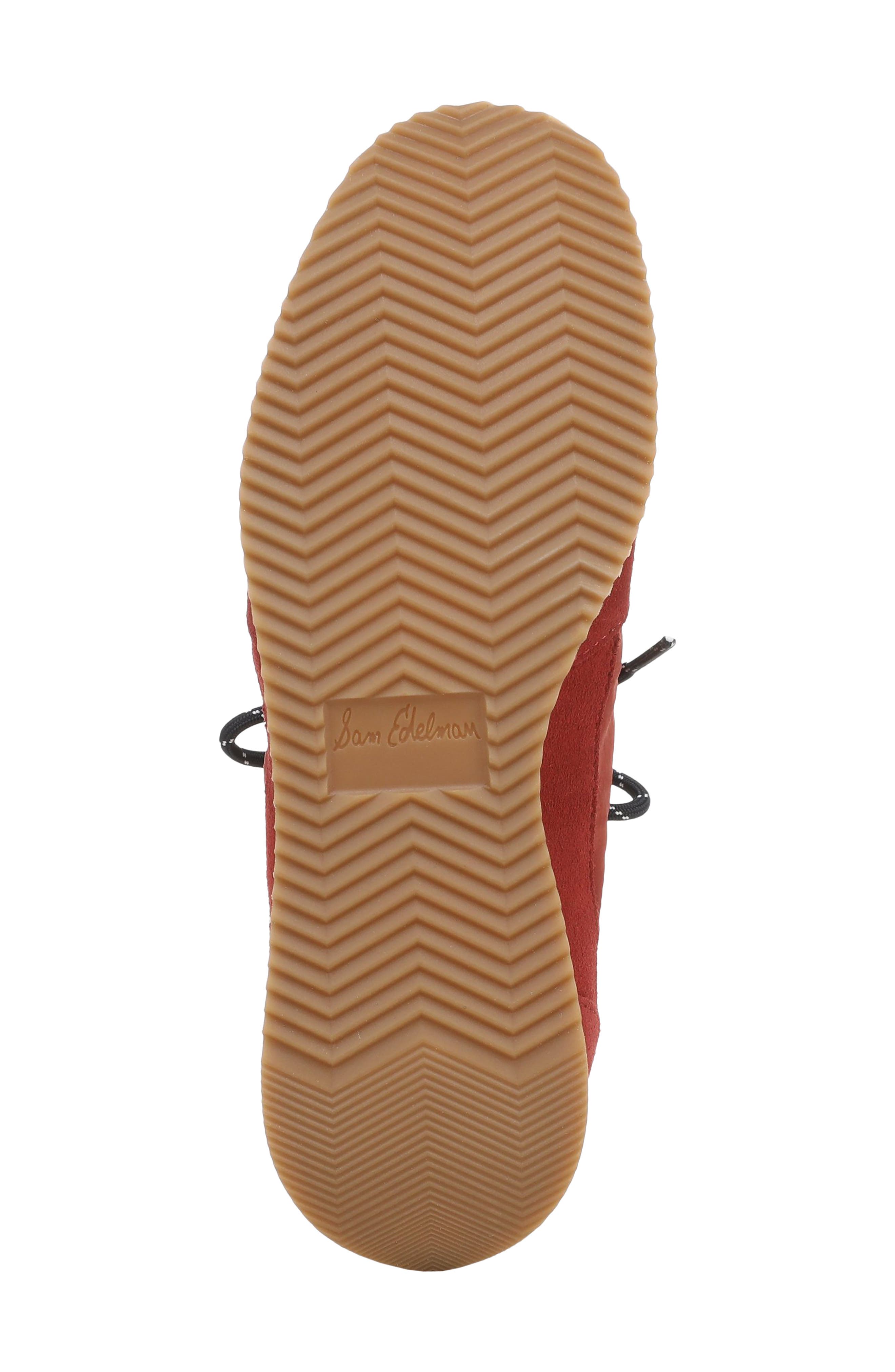 Evara Lace-Up Sneaker, Alternate, color, SEDONA RED