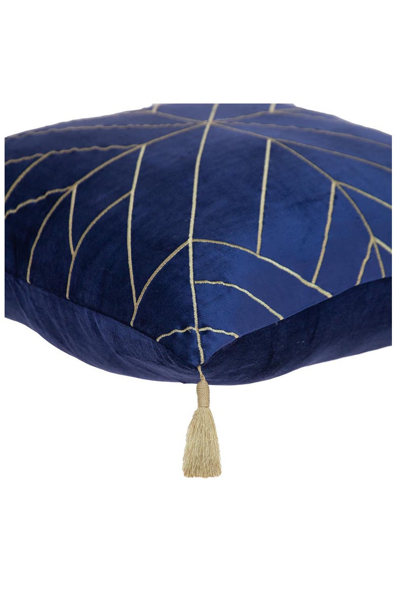 Zella Throw Pillow, Alternate, color, BLUE