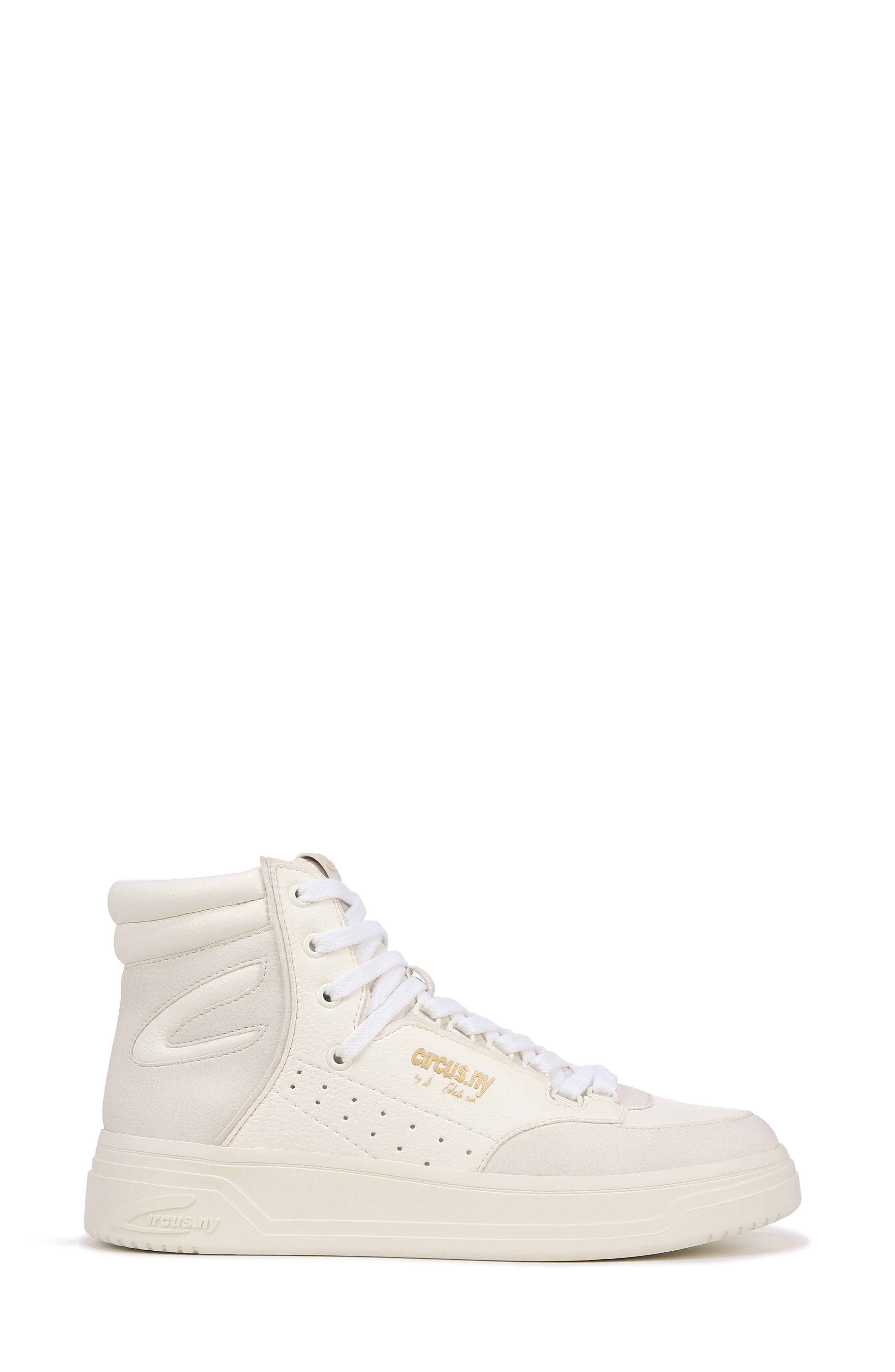 Circus NY by Sam Edelman Irving High Top Platform Sneaker, Alternate, color, White/ Off White