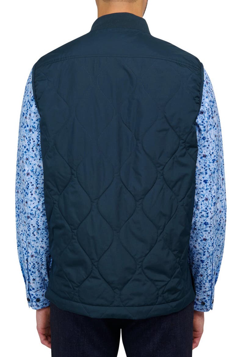 Solid Quilted Puffer Vest, Alternate, color, NAVY