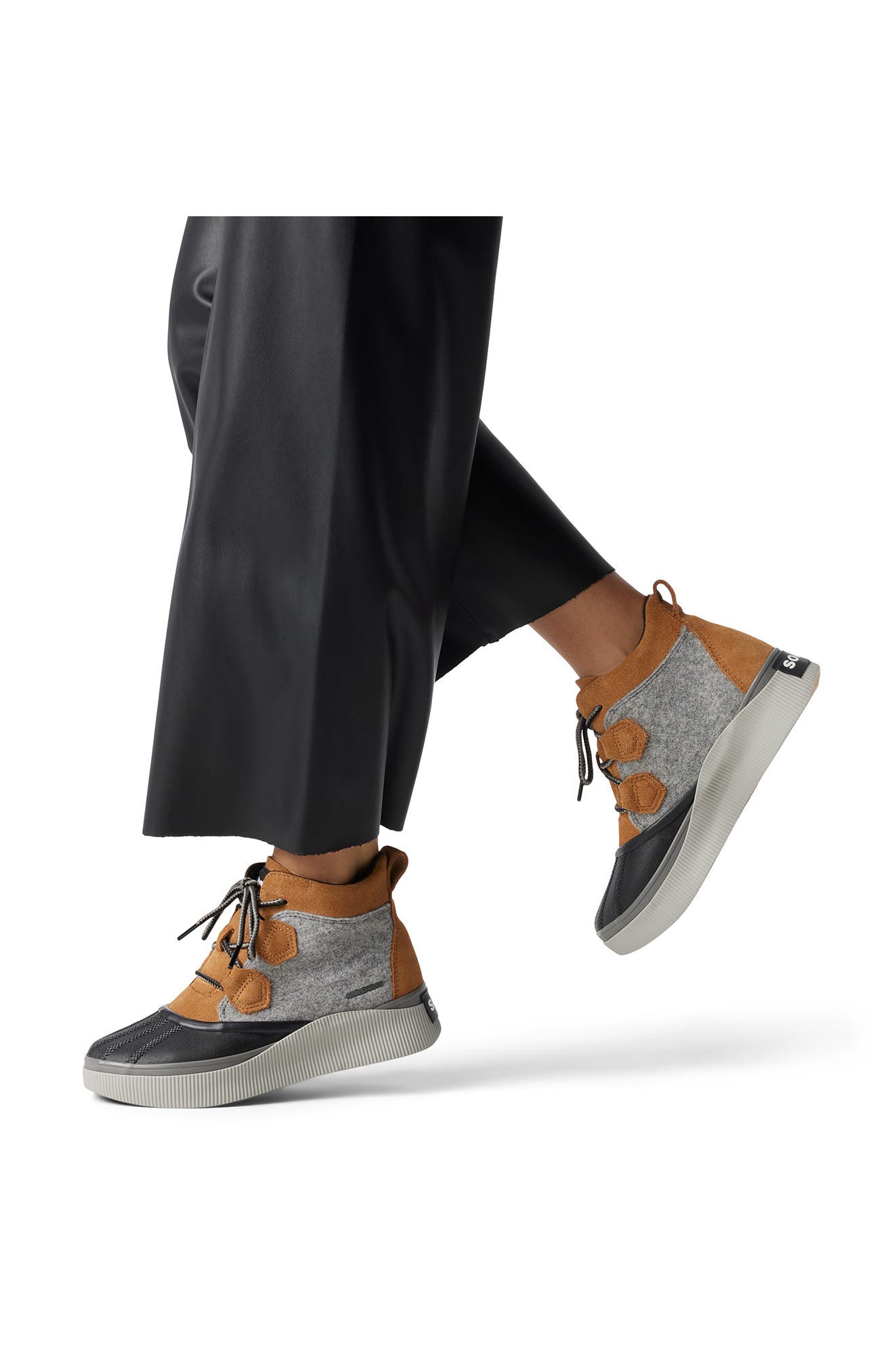 SOREL Out N About IV Classic Waterproof Duck Boot, Alternate, color, Taffy/ Dove