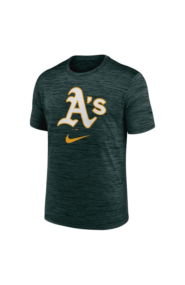 Nike Men's Nike Green Oakland Athletics Logo Velocity Performance T-Shirt, Alternate, color, 