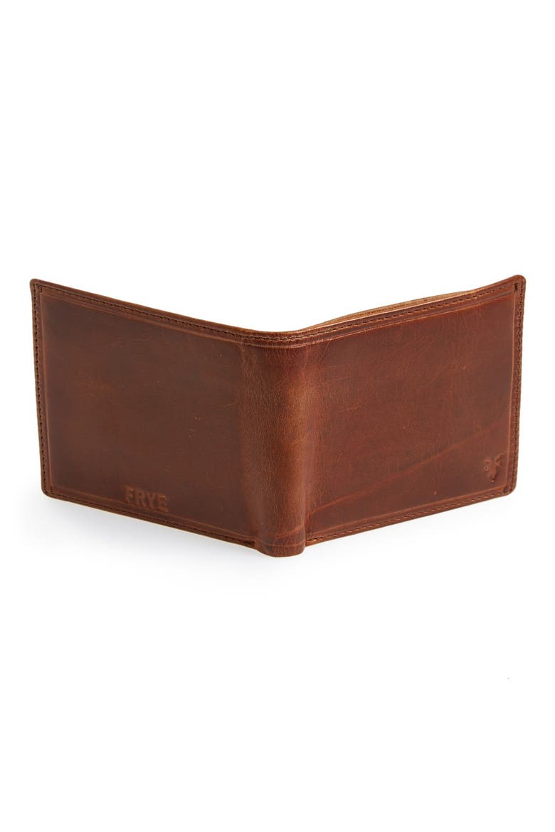 'Logan' Leather Billfold Wallet, Alternate, color, COGNAC