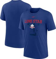 Nike Men's Nike Royal Texas Rangers Rewind Retro Tri-Blend T-Shirt