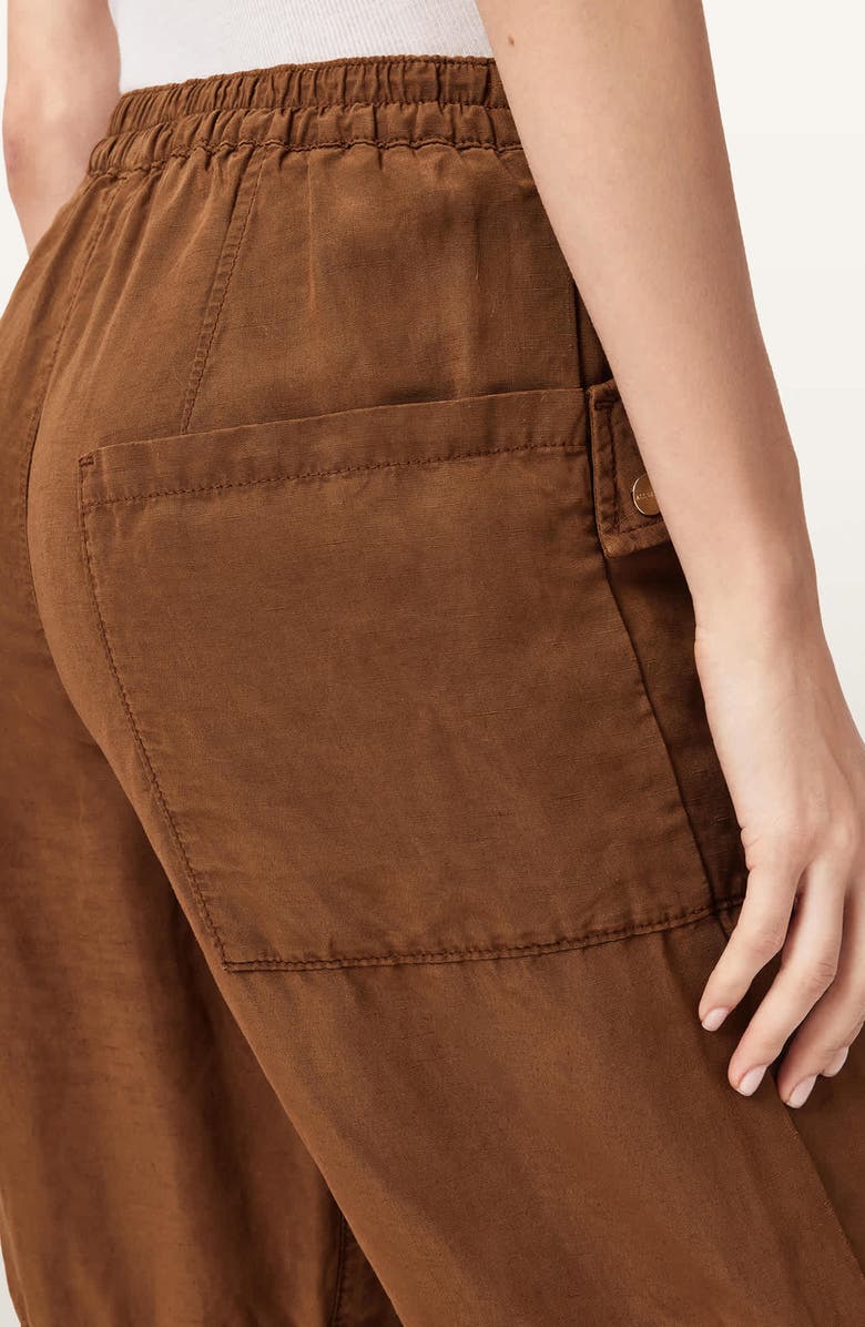 AllSaints Val Twill Cargo Pants, Alternate, color, Cognac Brown