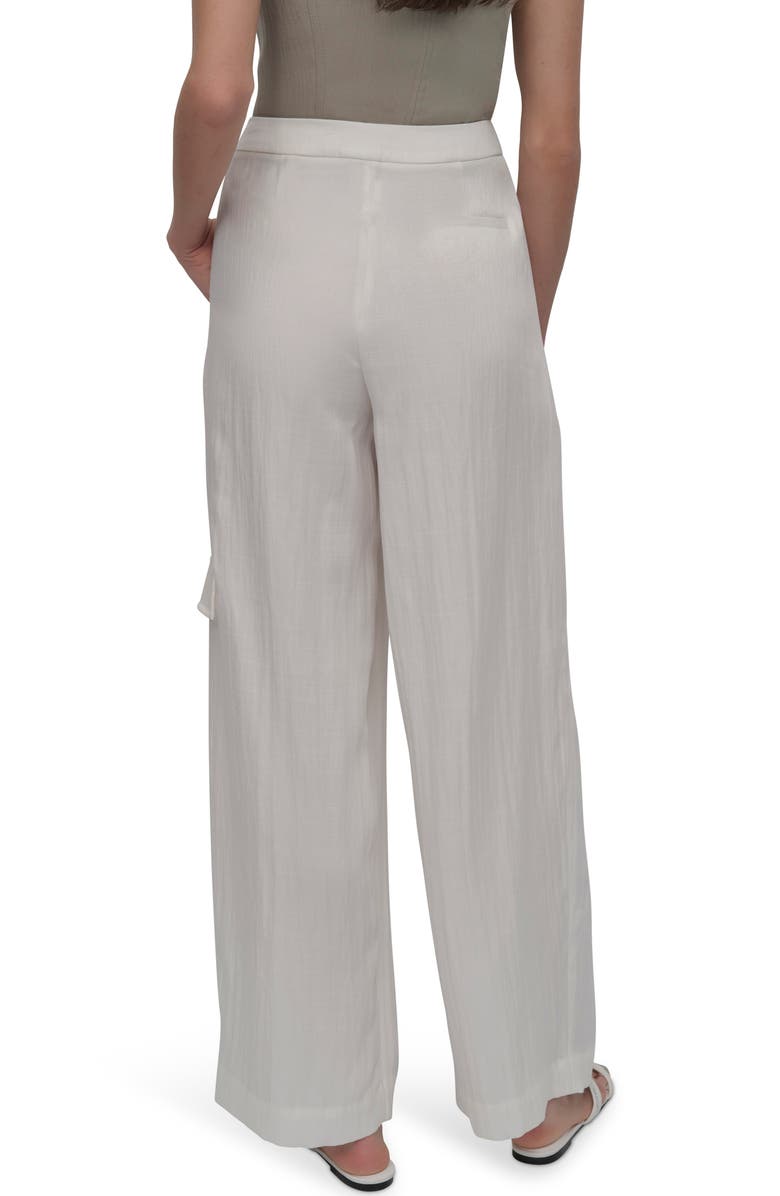DKNY Weathered Twill Cargo Pants, Alternate, color, Ivory