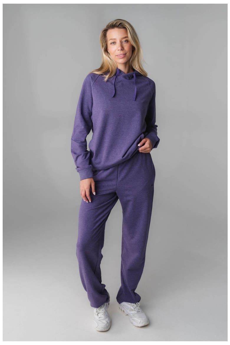 Studio Uni Hoodie, Alternate, color, Violet Marl