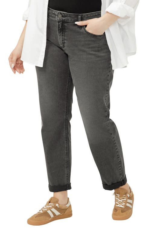 Silver Jeans Co. Plus Size Highly Desirable High Rise Straight Leg Jeans In Gray