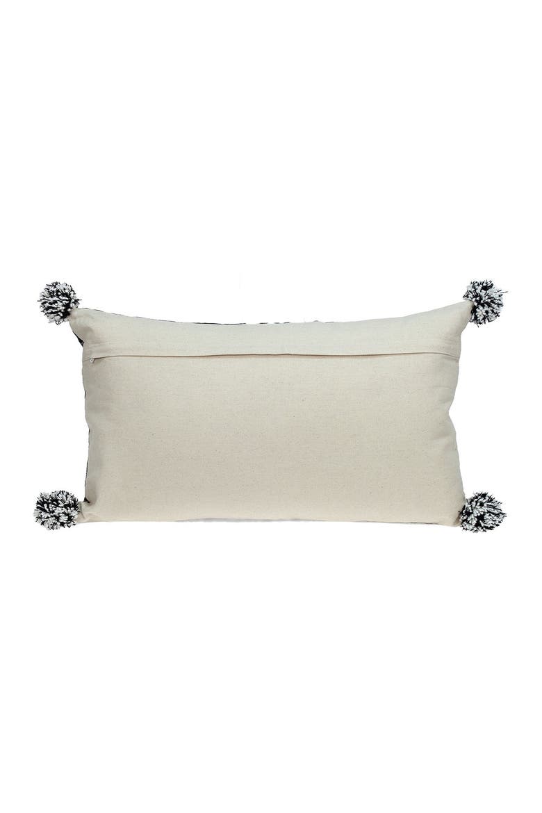 Raven Transitional Black Throw Pillow, Alternate, color, BLACK