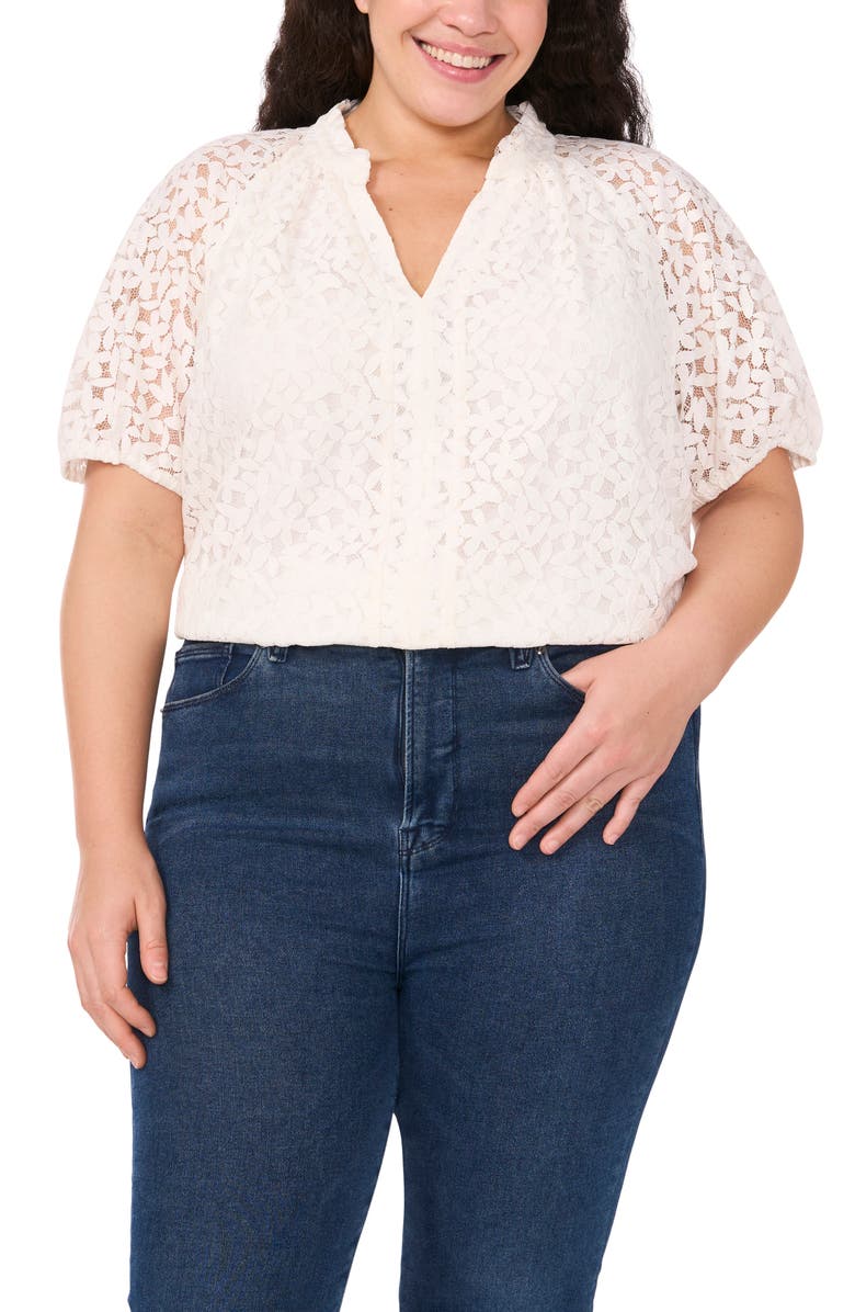 CeCe Raglan Sleeve Lace Top, Main, color,