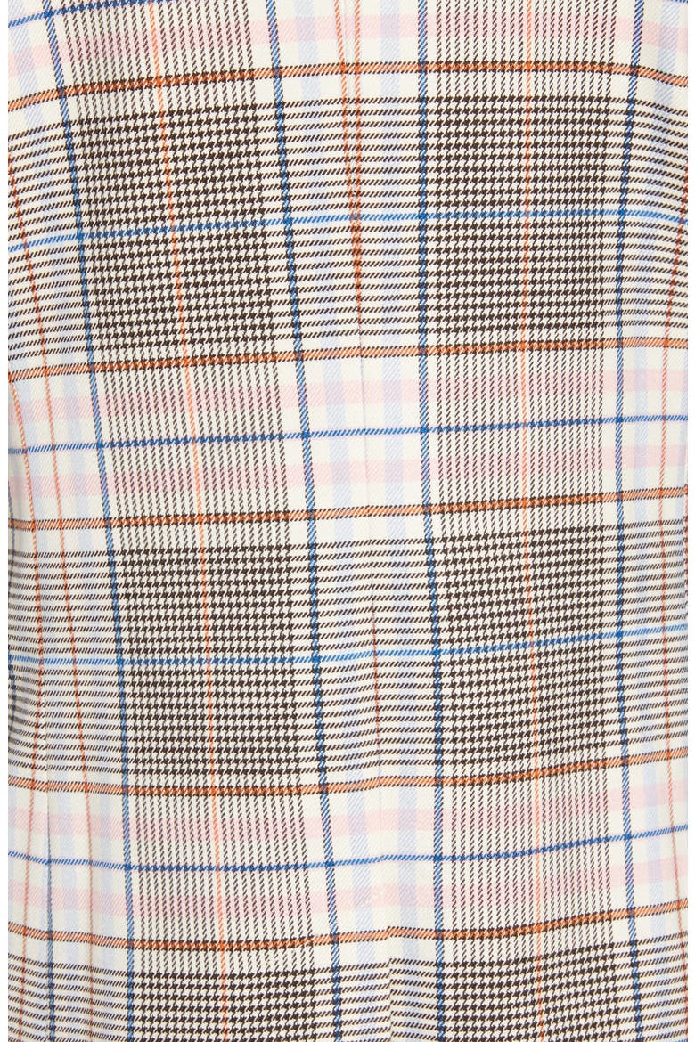 Plaid Double-Breasted Blazer, Alternate, color, BLACK MULTI PLAID