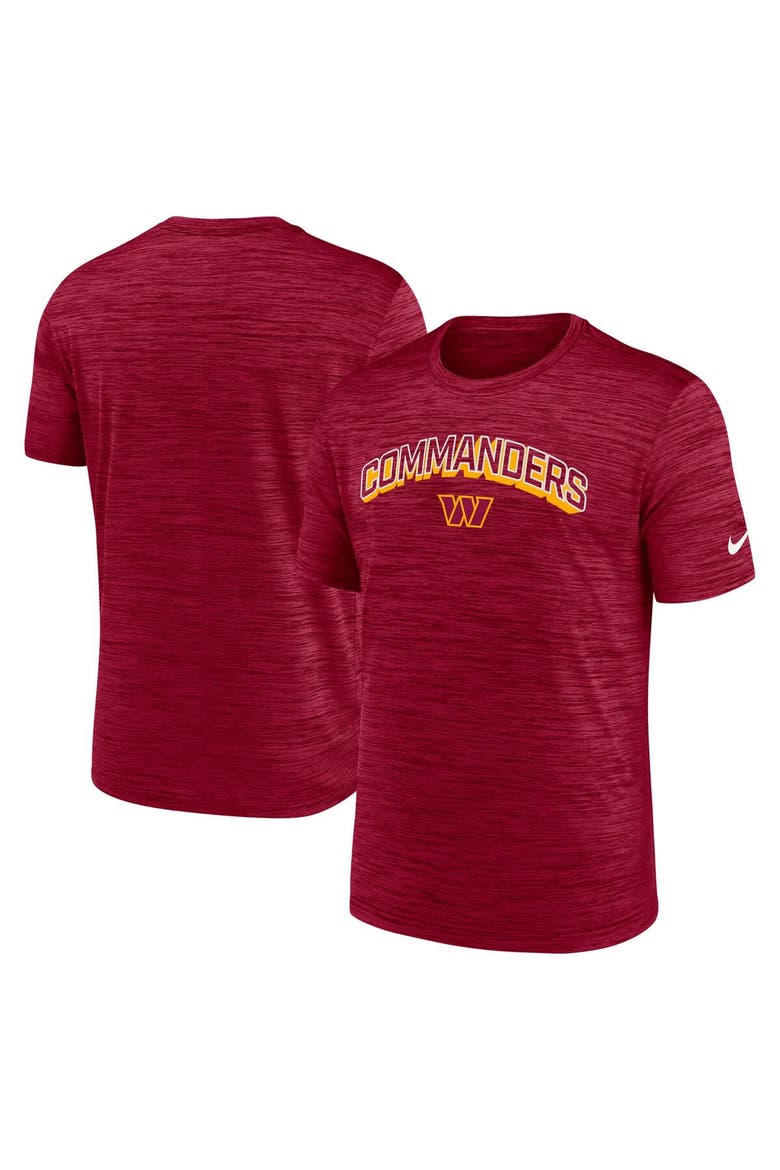 Men's Nike Burgundy Washington Commanders Velocity Performance T-Shirt, Alternate, color, Burgundy