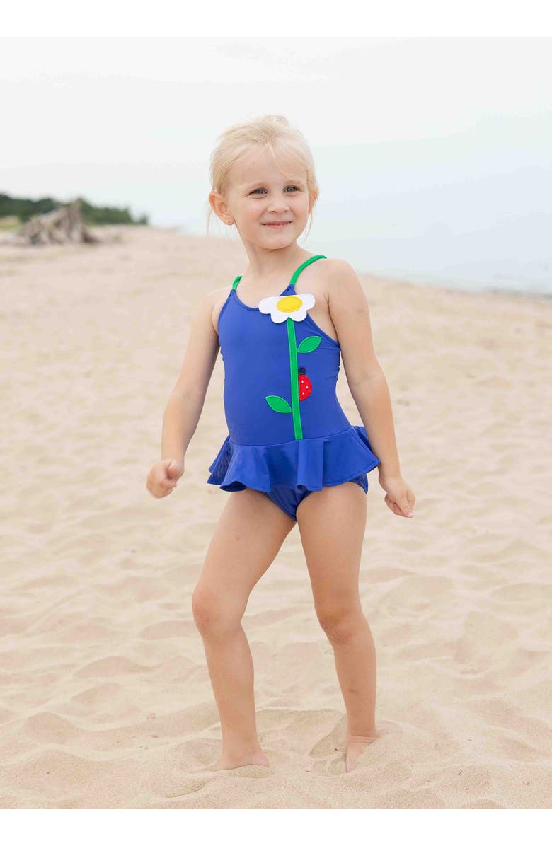 Florence Eiseman Skirted Swimsuit With Flower, Alternate, color, 