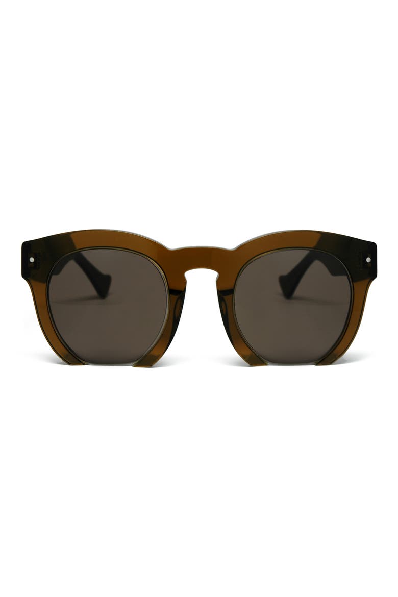Fromone 50mm Round Sunglasses, Main, color, BROWN/ BROWN