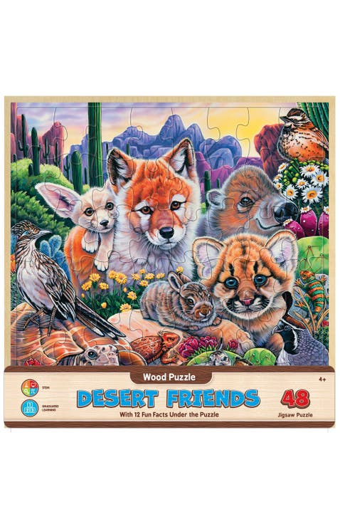 Desert Friends 48 Piece Wood Puzzle