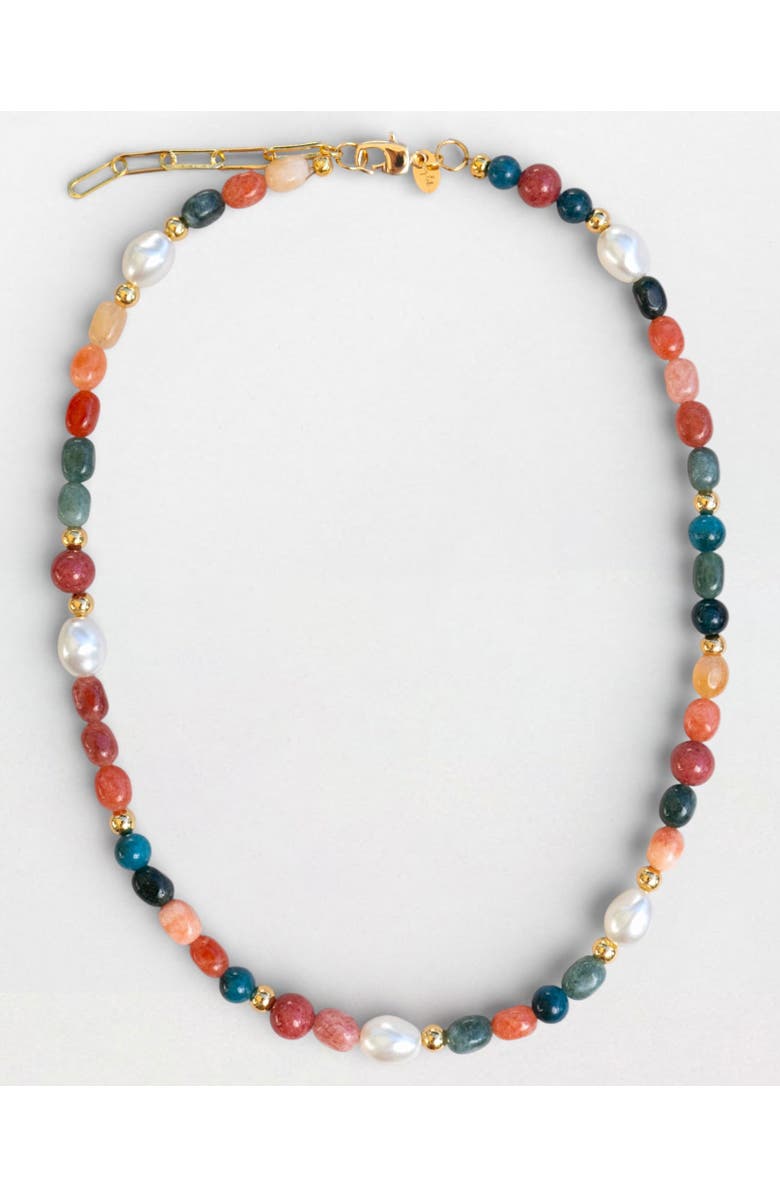 By Lilla Blossom Necklace, Main, color, Multi
