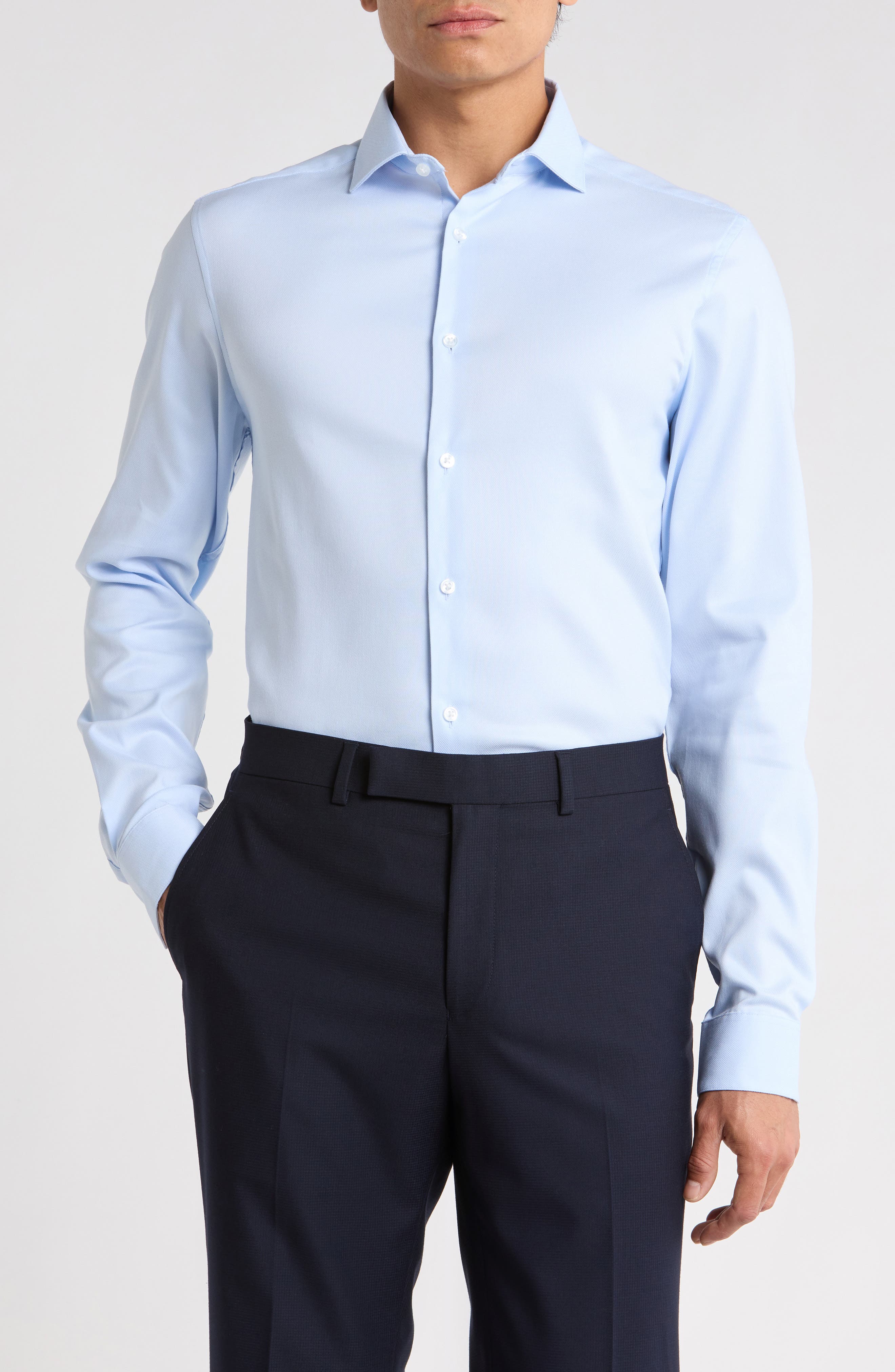 Lasting Color Slim Fit Stretch Dress Shirt