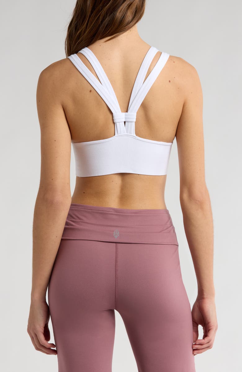 Free People FP Movement On the Radar High Neck Sports Bra, Alternate, color, White