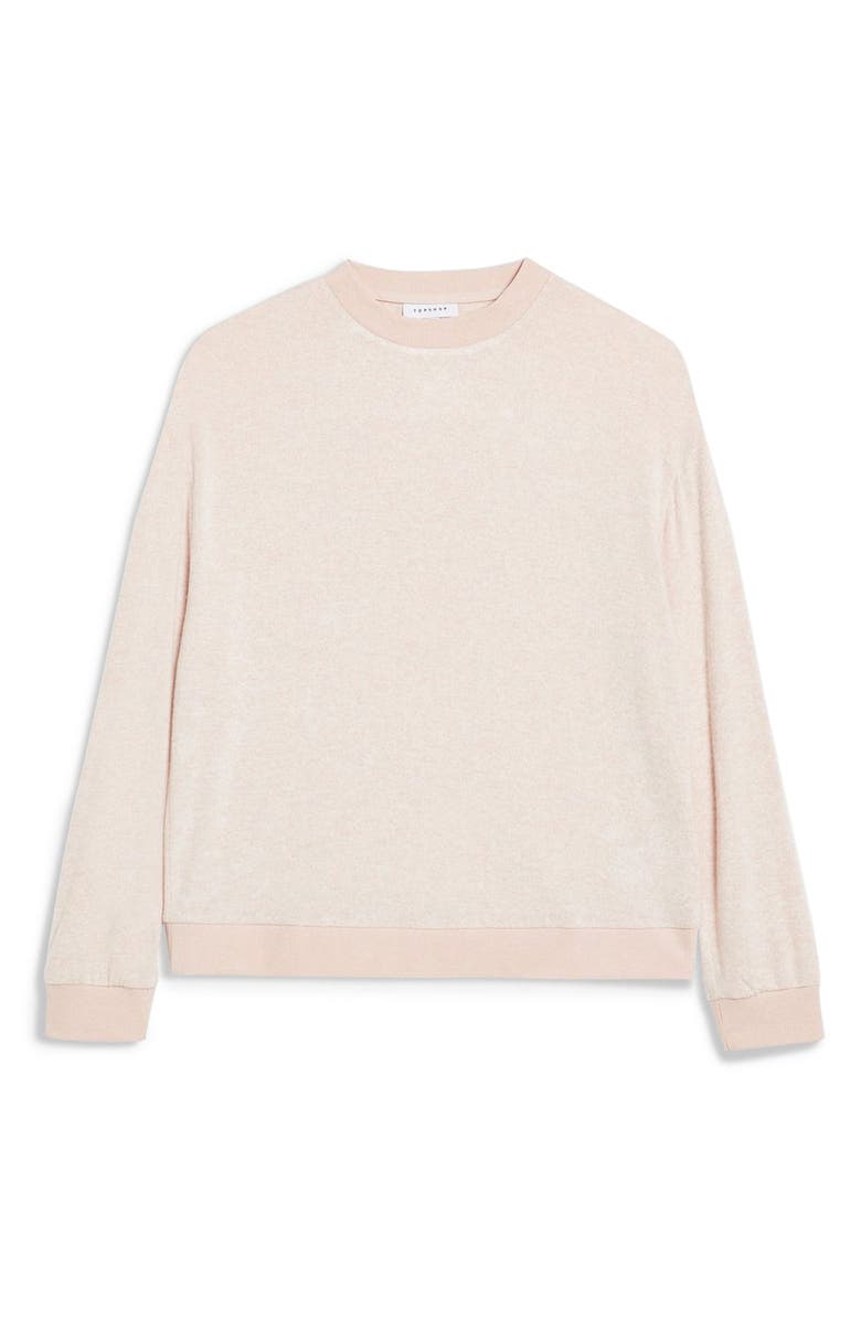 Topshop Supersoft Sweatshirt, Alternate, color,