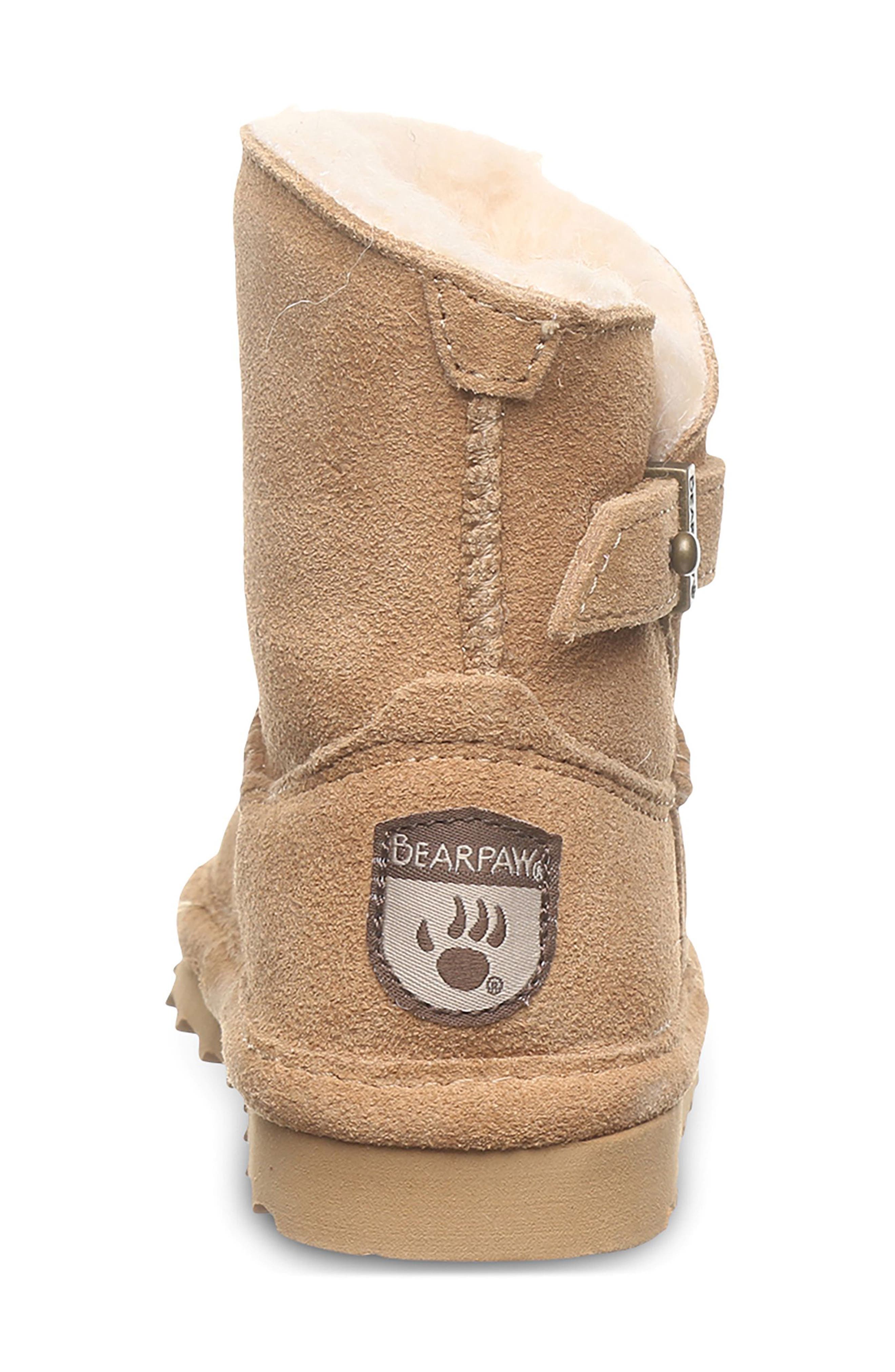 BEARPAW Kids' Isabelle Faux Shearling Lined Boot, Alternate, color, Iced Coffee