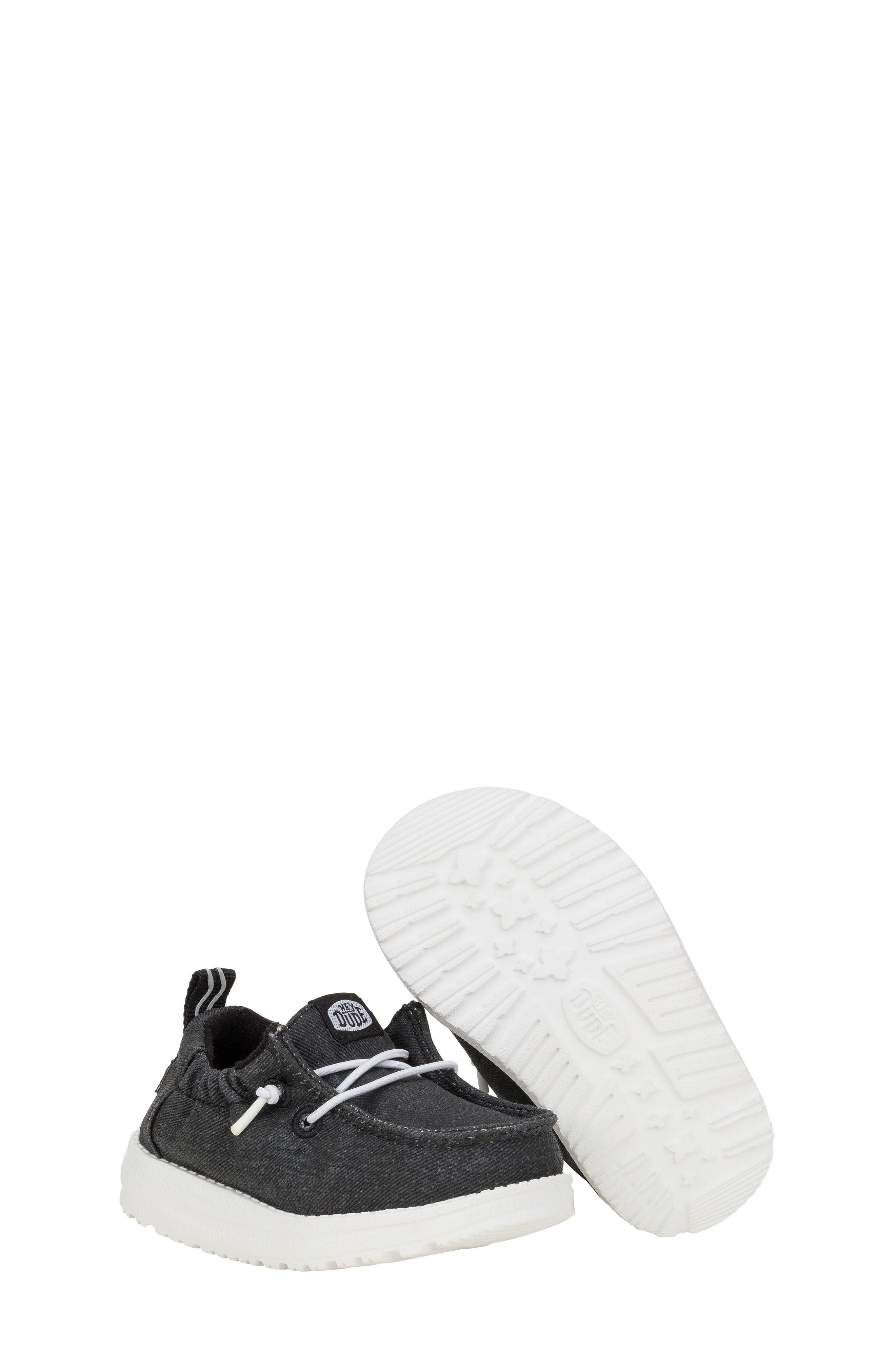 Kids' Lil Dude Slip On, Alternate, color, BLACK
