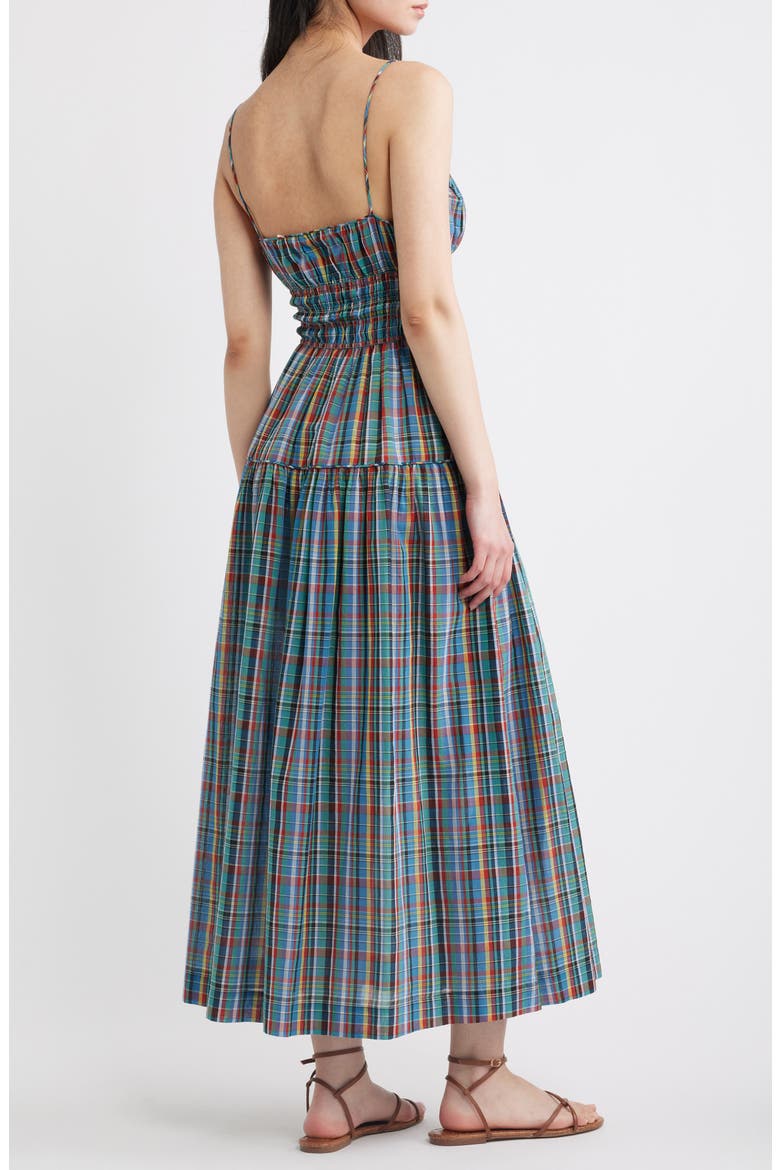 Brielle Plaid Cotton MidiDress, Alternate, color, ALDERBROOK PLAID