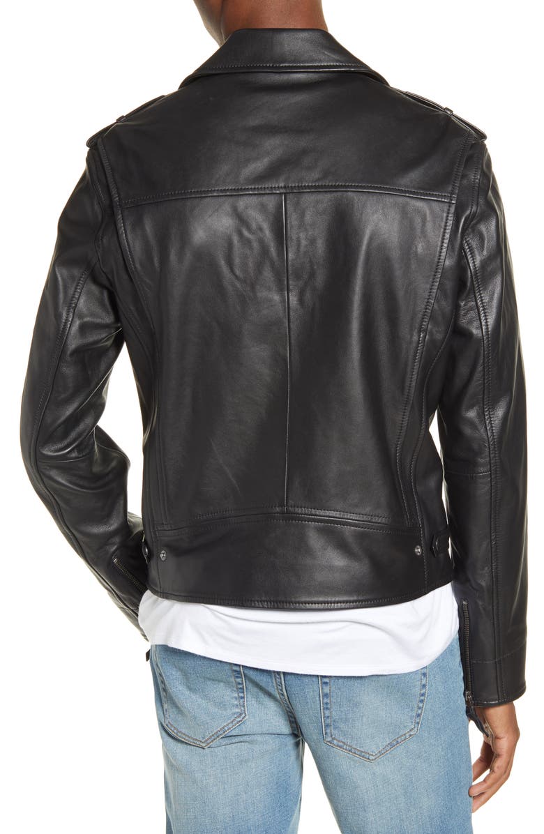 BP. x Alex Costa Leather Moto Jacket, Alternate, color,