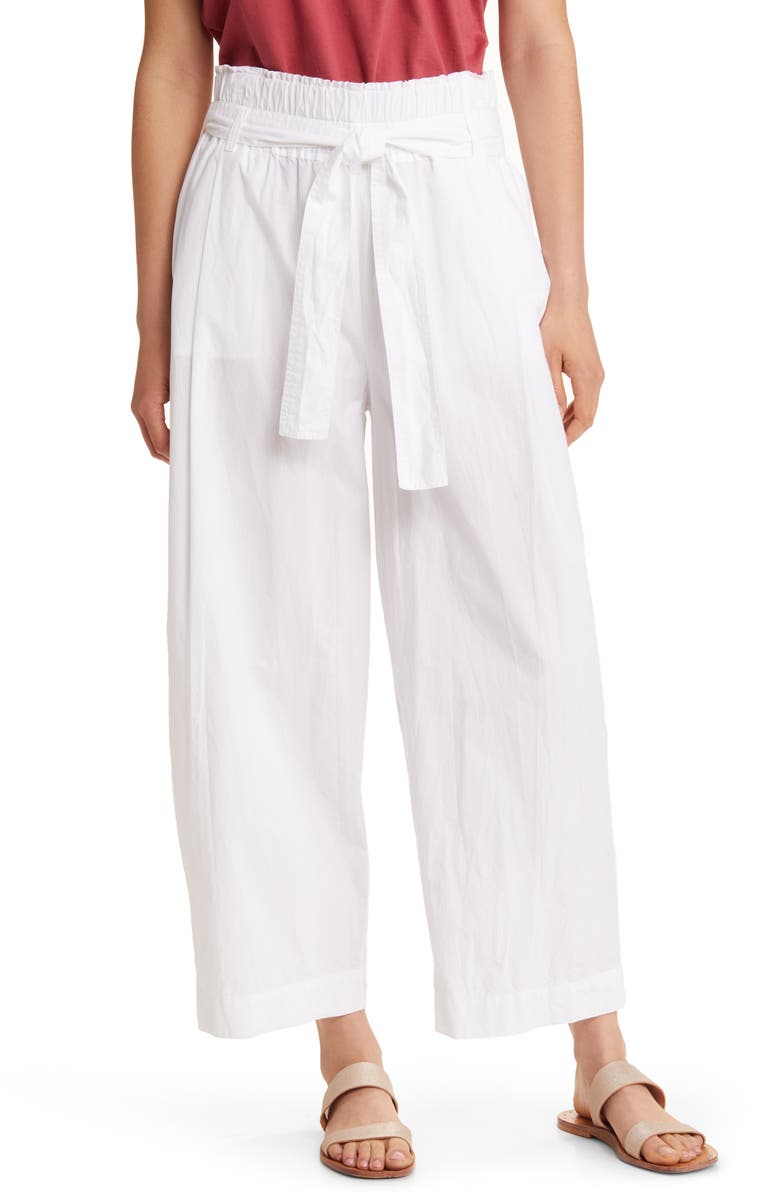 Masai Copenhagen Paziat Paperbag Waist Wide Leg Trousers, Main, color, 
