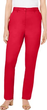Jessica London Stretch Cotton Chino Straight Leg Pant