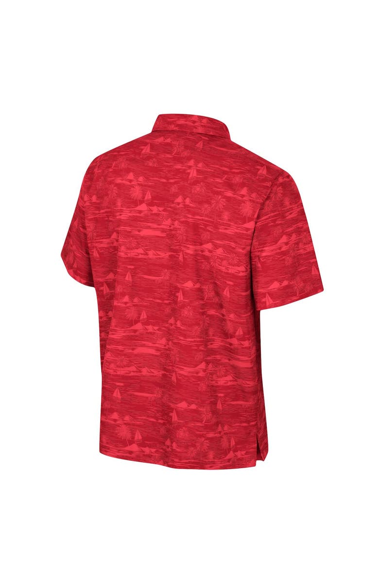 COLOSSEUM Men's Colosseum Scarlet Ohio State Buckeyes Ozark Button-Up Shirt, Alternate, color, Scarlet