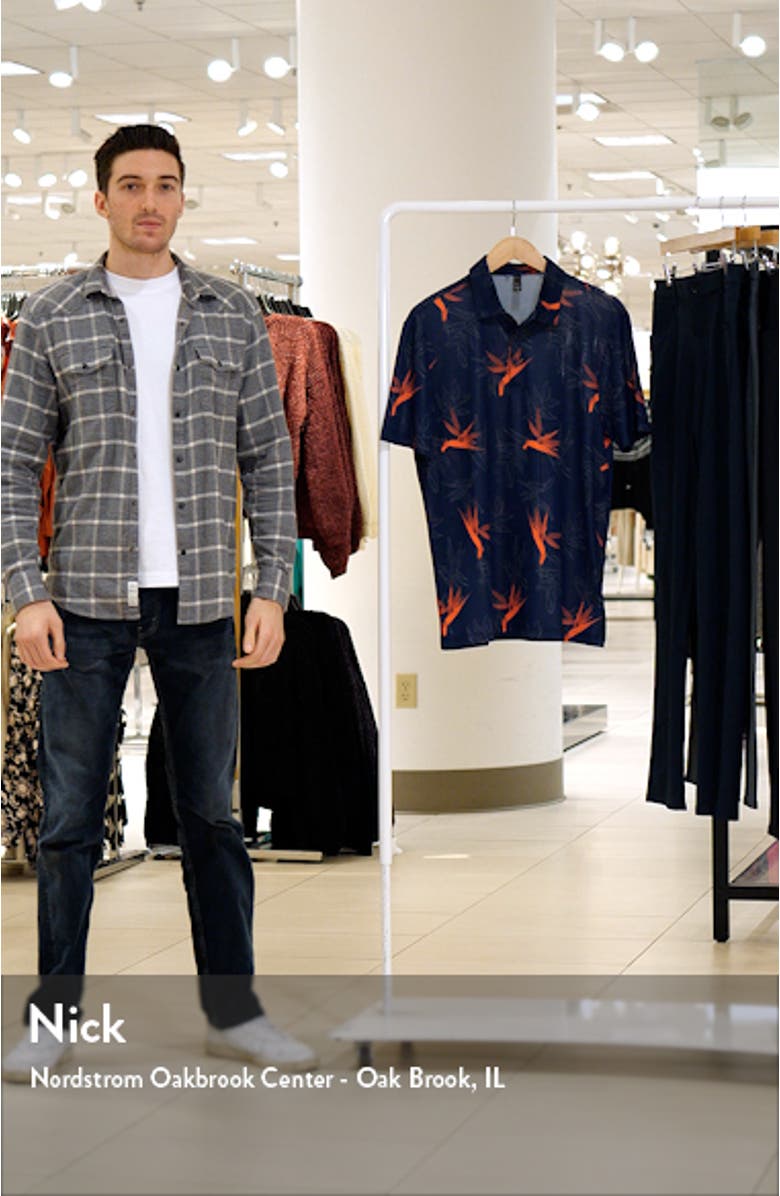 Oasis Floral Mesh Golf Polo, sales video thumbnail