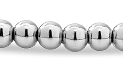 Devata Beaded Ball Bracelet In Silver