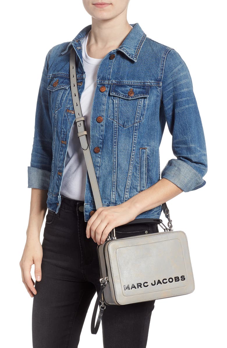 Marc Jacobs The Box Leather Handbag, Alternate, color,