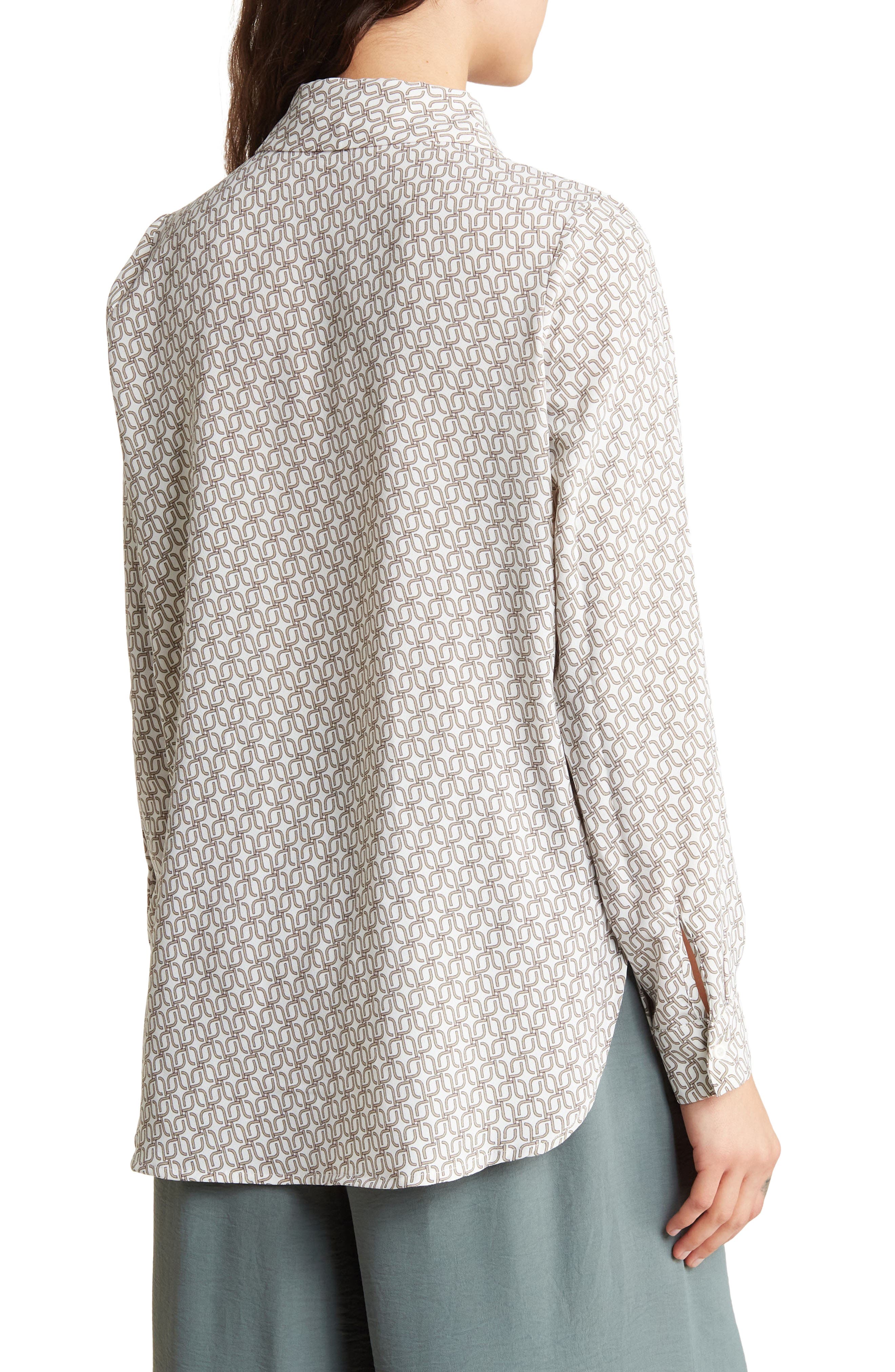 Adrianna Papell Text Print Button-Up Shirt (Women) | Nordstromrack