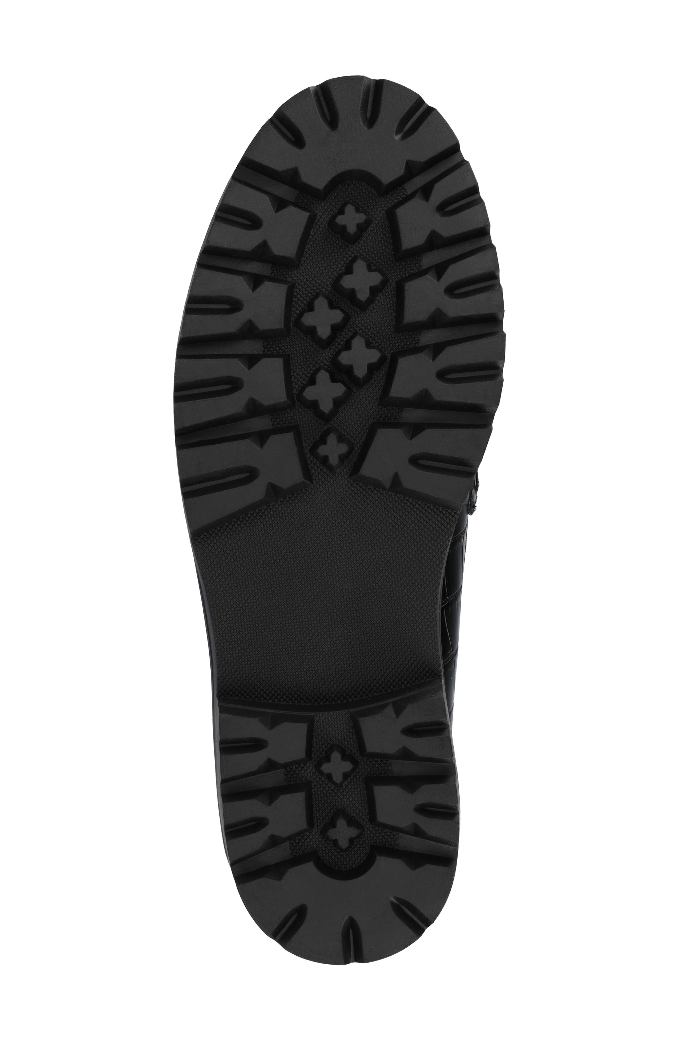 Jessamy Lug Loafer, Alternate, color, BLACK CROCO