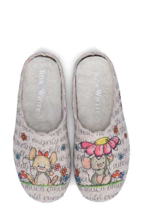 Lupin Wool Felt Slipper (Women)