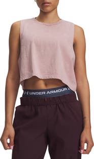 Under Armour Branded Wash Crop Tank