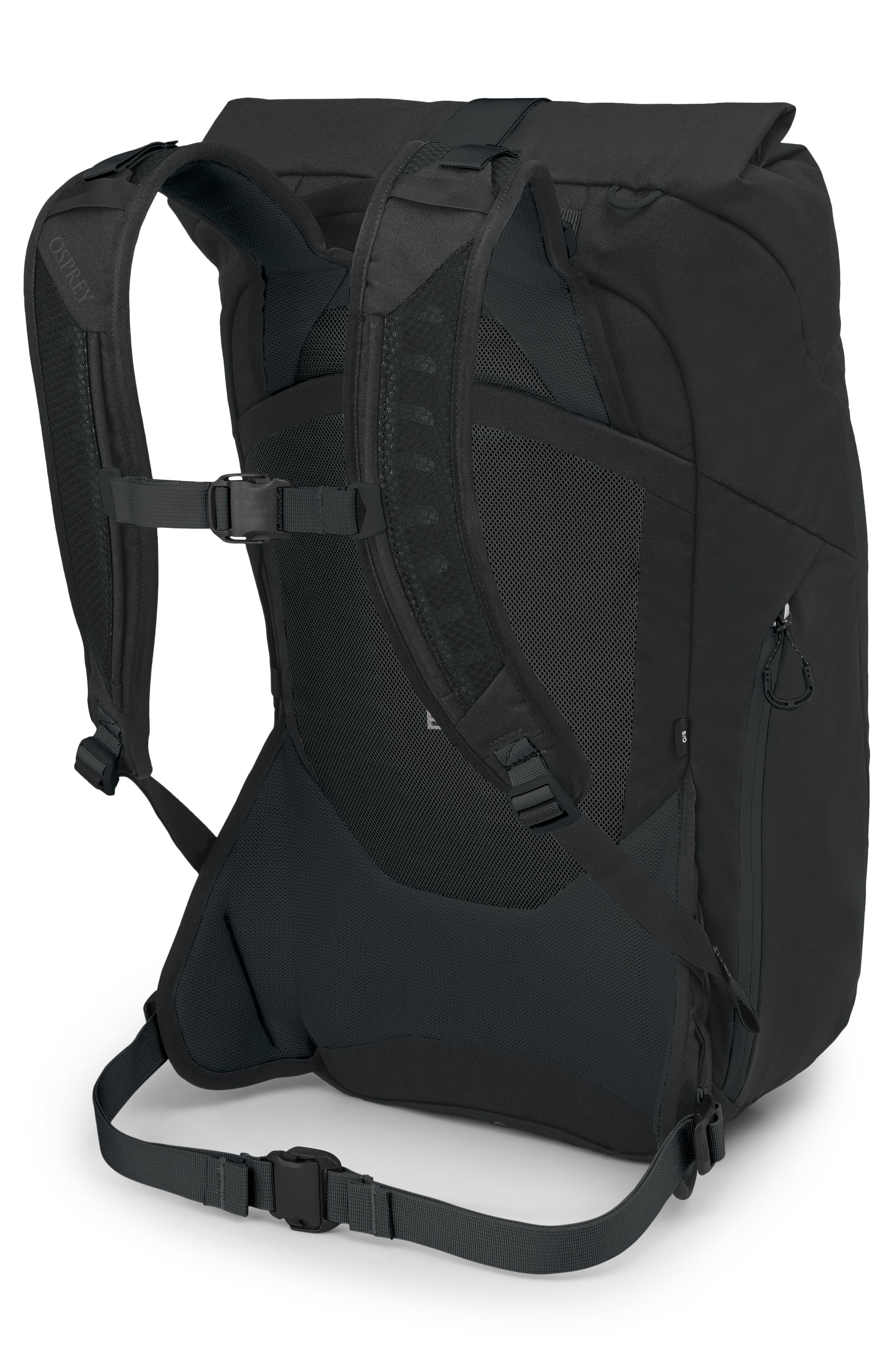 Osprey Metron 22-Liter Water Repellent Roll Top Backpack, Alternate, color, Black