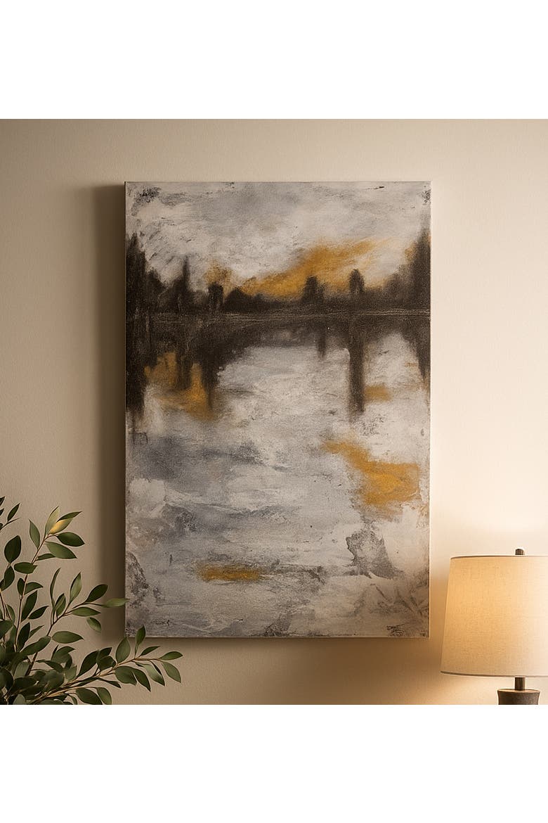 Beyond Measure Canvas Wall Art Painting 23.5" x 35.25", Alternate, color, Grey