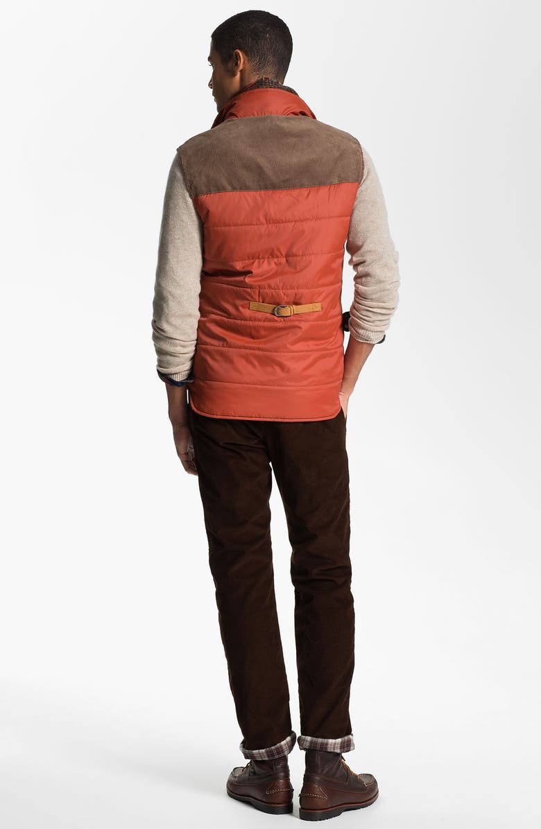 Toddland Flannel Lined Slim Straight Leg Corduroy Pants, Alternate, color, 