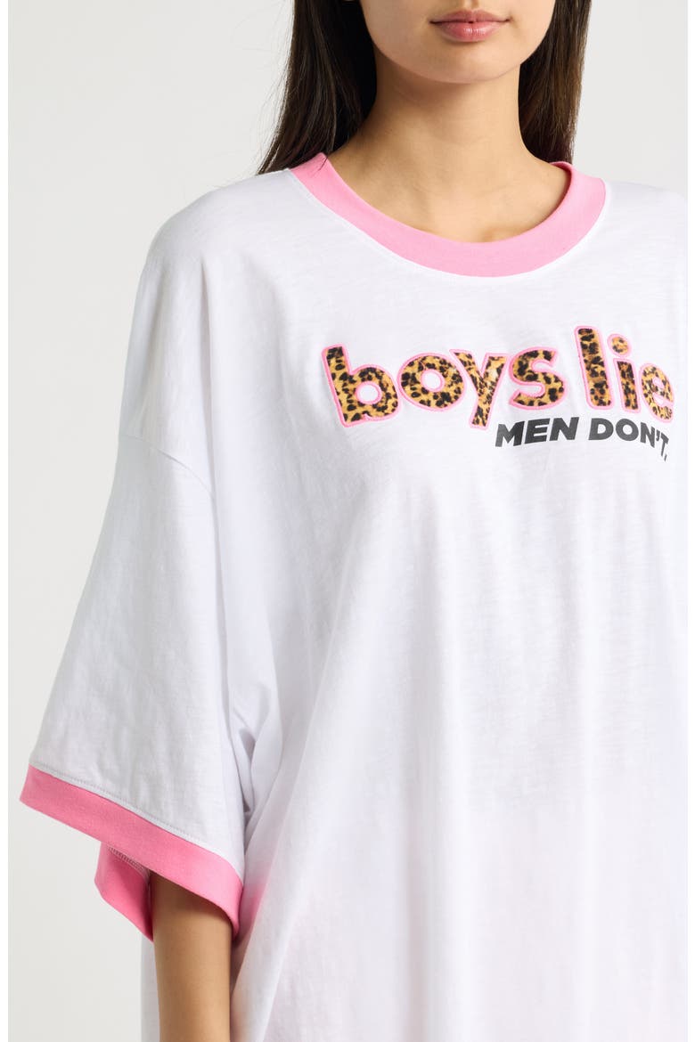 Caitlyn Coded Boyfriend Graphic T-Shirt, Alternate, color, WHITE