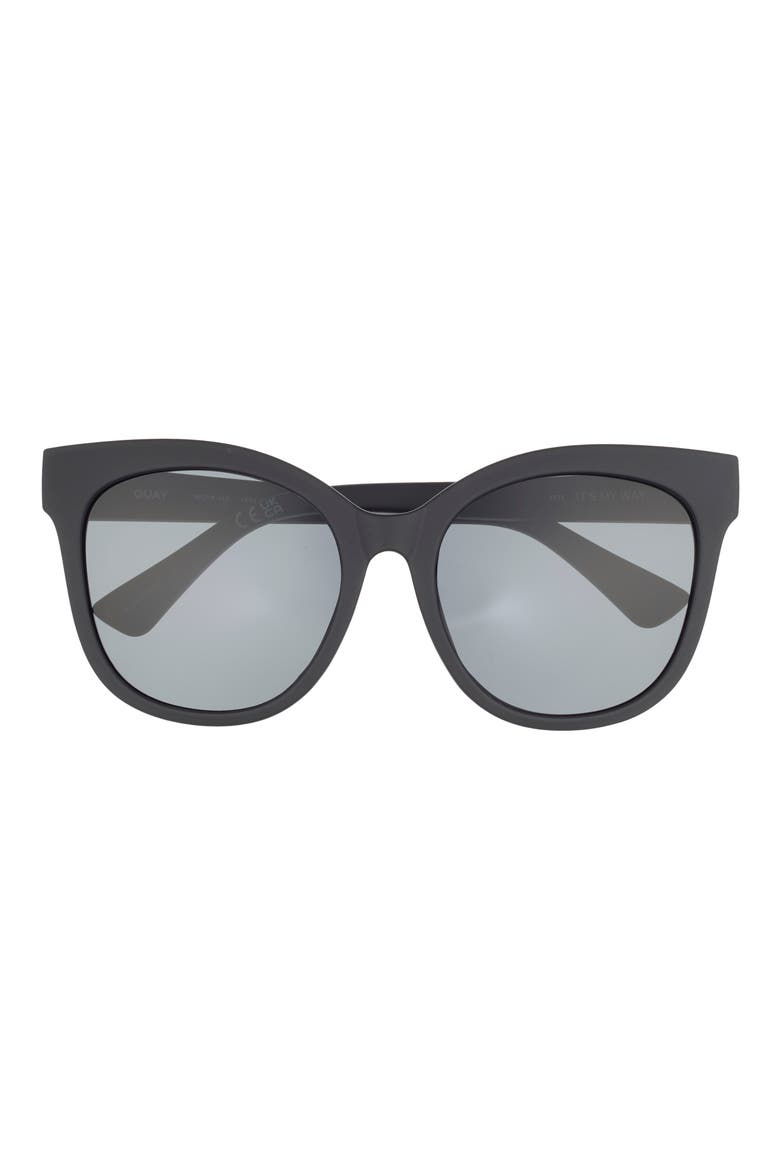 Australia It's My Way 55mm Cat Eye Sunglasses, Main, color, BLACK / SMOKE